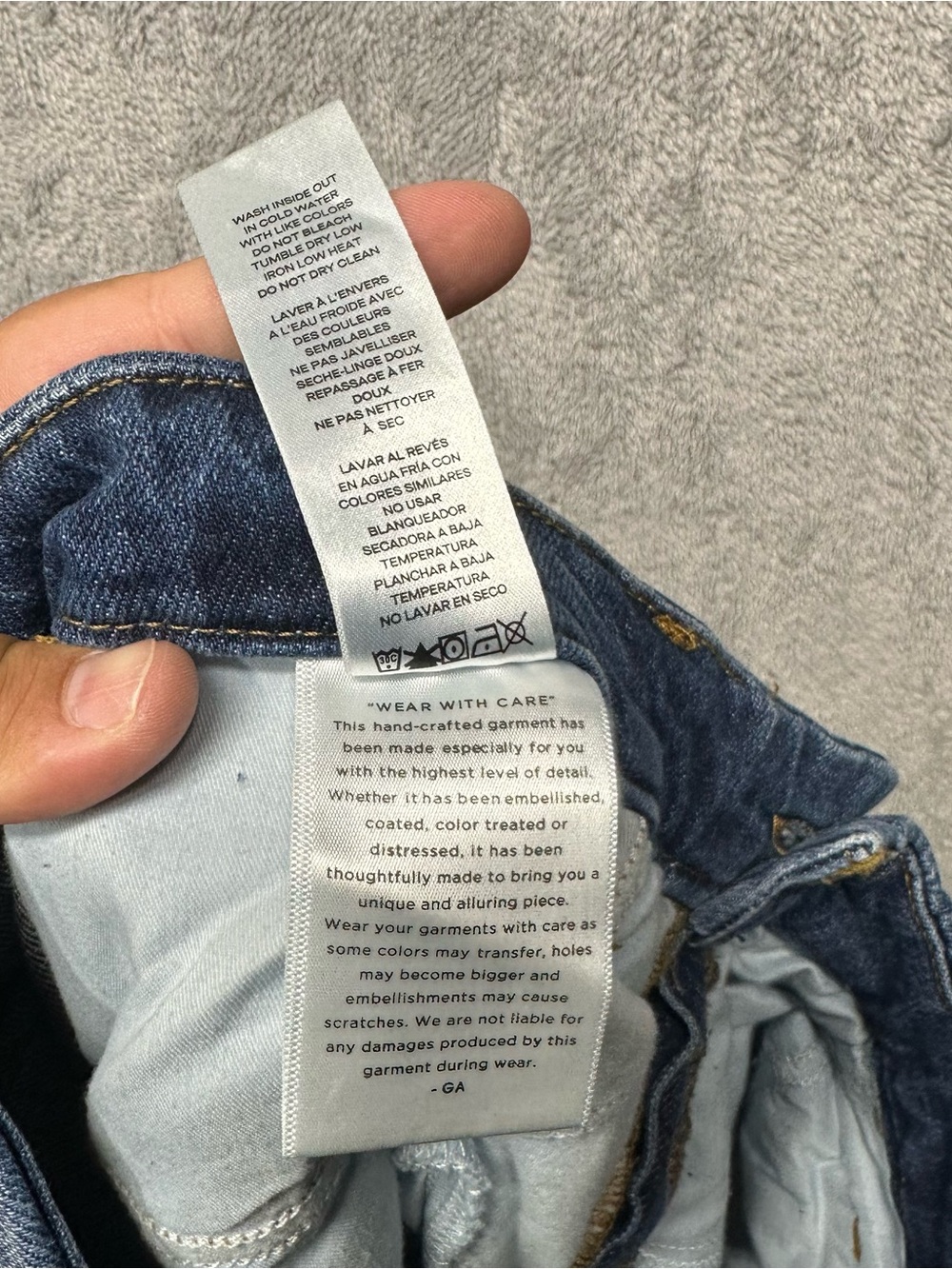 NWT Good American Good Petite Bootcut Jeans Size 14/32 Mid Rise Indigo Wash - Picture 11 of 12